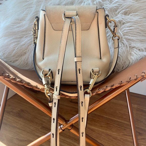 Authentic Chloe Mini Faye Backpack Cream - Picture 2 of 10